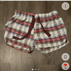 plaid pajama shorts